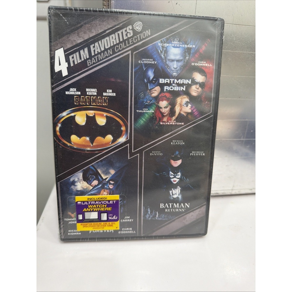 Batman 4 Film Favorite CollectionDVD (1989-1997) Keaton Clooney Kilmer New Seald